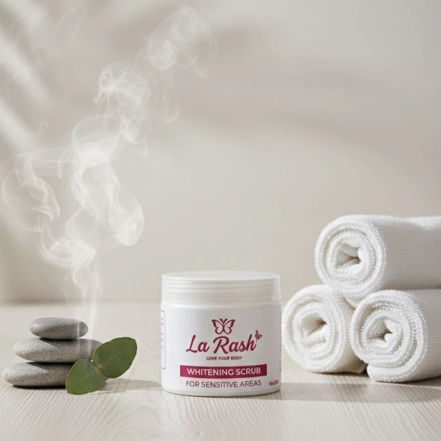 مكونات Whitening Scrub الطبيعية للمناطق الحساسة
