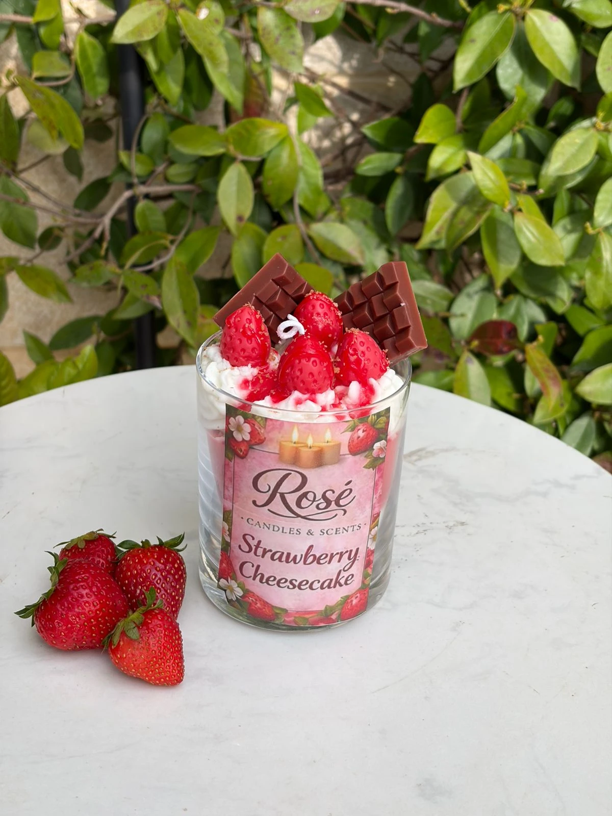 Rose' candles